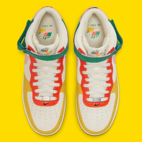 Nike Air Force 1 Mid NH 'Coconut Milk' Bleached Coral DR0158-100 AUTHENTIC NEW - Picture 13 of 15